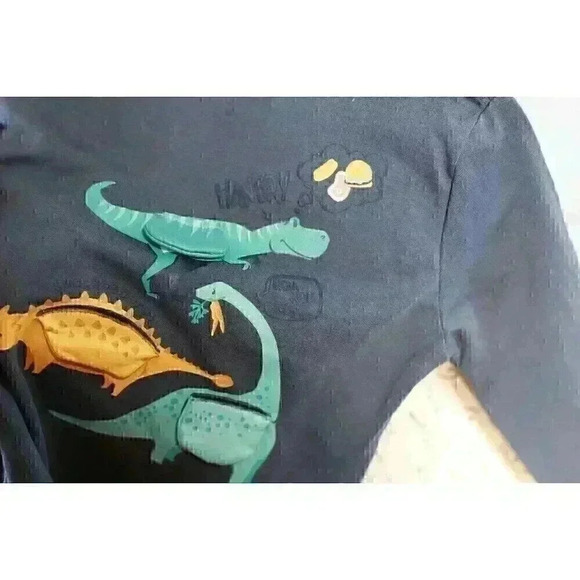 Tommy Bahama size 12m kids long sleeve jersey with peek a boo dinosaurs/lift the - Picture 8 of 13